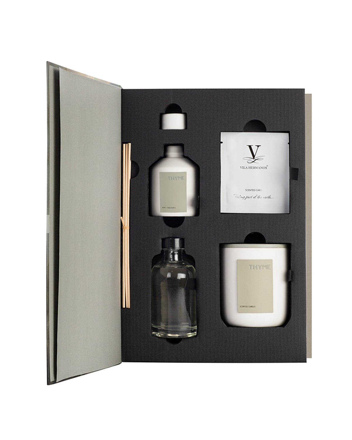 VILA HERMANOS Candle Gift Set ORGANIC CERAMICA   200gr Candle, 100ml Diffuser