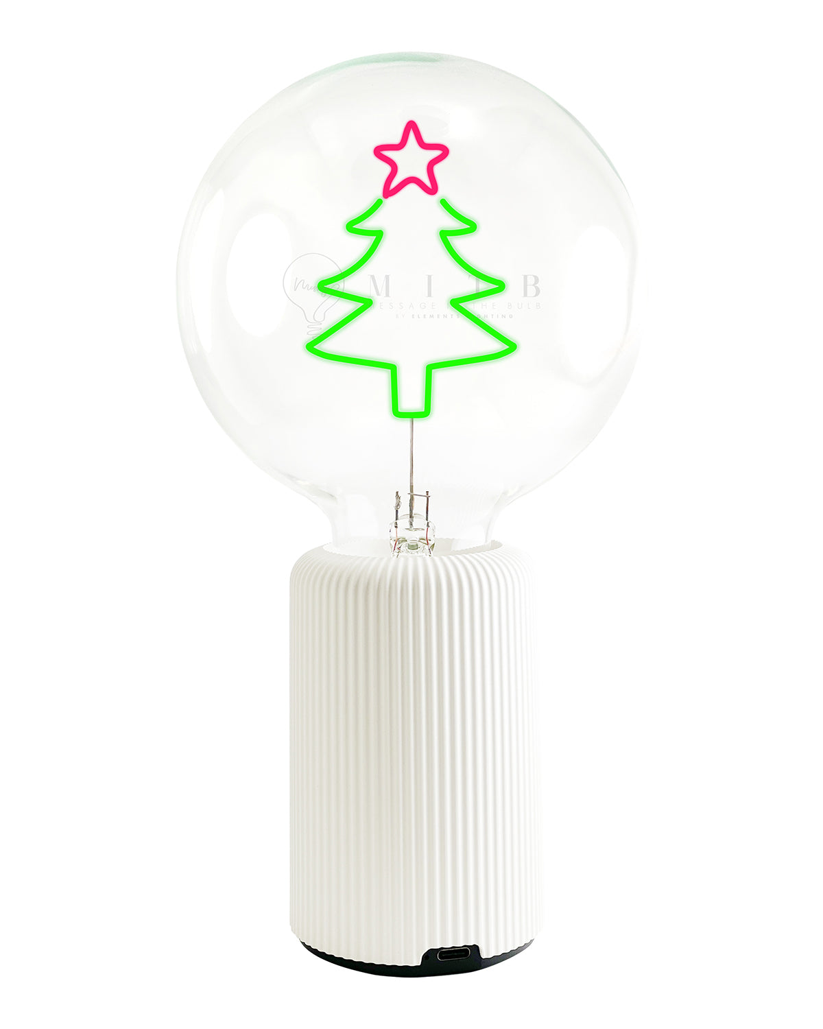 Bulb XMAS TREE Red/ Green with Base Table Lamp PORTABLE Pop Nomad Blue